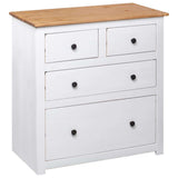 Sideboard White and natural wood Solid pine wood Medium Storage 282657