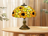 Stained Glass Table Lamp, Handmade Antique Bedside Lamp for Bedroom, Living room, Home, Nightstand, T3398P343261