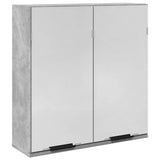 Bathroom Mirror Cabinet Concrete Grey 64x20x66.5 cm Engineered Wood 856939