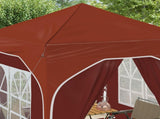 Pop-up Party Tent 192 x 192 x 245 cm Terracotta 42019842