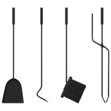 5 Piece Fireplace Tool Set 23x15x66 cm Steel 156373