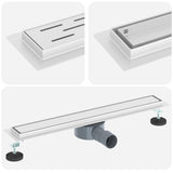 Shower Drain 2-in-1 with 360&deg Siphon Silver 60 cm 42015962
