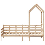 Day Bed with Roof without Mattress 90x200 cm Solid Wood 3282324
