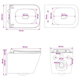 Wall-hung Toilet Ceramic Black 42045640