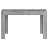 Dining Table Grey Sonoma 120x60x76 cm Engineered Wood 815388