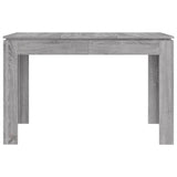 Dining Table Grey Sonoma 120x60x76 cm Engineered Wood 815388