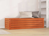 Storage Box Wax Brown 109 x 36.5 x 33 cm Solid Pine Wood 865371