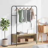 Clothes Rack Brown Oak 100 x 44 x 160 cm Engineered Wood 868452