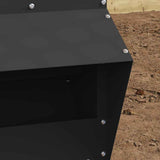 Chicken Feeder Black 35 x 30.5 x 43.5 cm Cold-Rolled Steel 874693