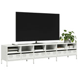 TV Cabinet White 202x39x43.5 cm Cold-rolled Steel 3307160