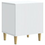 Bedside Cabinet White 43 x 34.5 x 50 cm Engineered Wood 894565