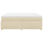 Box Spring Bed with Mattress Cream 180x200 cm Fabric 3285399