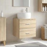Wall-Mounted Sink Vanity Sonoma Oak 49.5 x 44.5 x 66 cm 890312