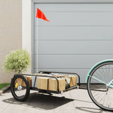 Bike Trailer Black 135x70x37 cm Iron 94203