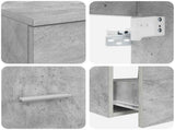 Bathroom Furniture Set 2 pcs Concrete Grey Engineered Wood 3403979