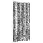 ZNTS Fly Curtain Grey and Black and White 90x220 cm Chenille 377335