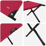 Folding Camping Bed Folding Manual Red Oxford fabric 42003188