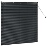 Venetian Blinds Black 130 x 125 cm Aluminium 42006127