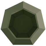 Planter Olive Green 75 x 75 x 60 cm Steel 884044