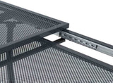 Extendable Mesh Dining Table Anthracite 212 x 90 x 76 cm Steel 42033195