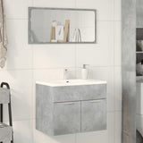 Sink Cabinet Concrete Grey 60x38.5x46 cm Engineered Wood 856208