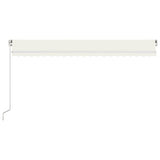 Manual Retractable Awning 500x350 cm Cream 3069017