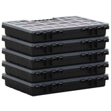 Assortment Boxes 5 pcs 34.5x25x5 cm Polypropylene 152094