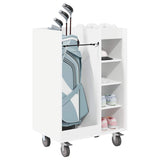 Golf Cabinet with Wheel Plain White 65 x 45 x 98 cm 899447