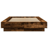 Bed Frame without Mattress Smoked Oak 90x200 cm 3281214