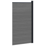 Fence Panel WPC and Aluminium Grey 42039077