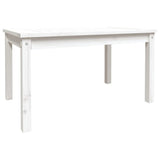 Garden Table White 82.5x50.5x45 cm Solid Wood Pine 824114