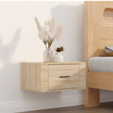 Wall-mounted Bedside Cabinets 2 pcs Sonoma Oak 50x36x25 cm 816847