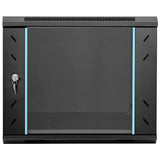 Network Cabinet with Storage Black 60 x 60 x 50 cm Steel 42017638