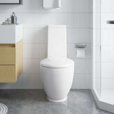 Ceramic Toilet Back Water Flow White 240376