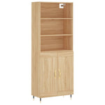 Highboard Sonoma Oak 69.5x34x180 cm Engineered Wood 3189936