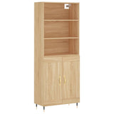 Highboard Sonoma Oak 69.5x34x180 cm Engineered Wood 3189936