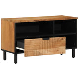 TV Cabinet with Drawer Brown 80 x 33 x 46 cm Solid Mango Wood 4017773