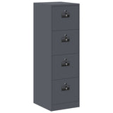 File Cabinet with Drawer 2 pcs Anthracite 44 x 50 x 139 cm 3406156