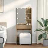 Dressing Table with LED Artisan Oak 60x40x140 cm 857000