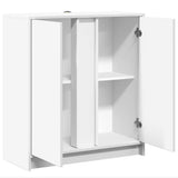 Sideboard with LED White 77x34x85 cm Engineered Wood 852131
