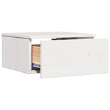 Bedside Table 2 pcs White 37 x 35 x 18.5 cm Solid pine wood 873484