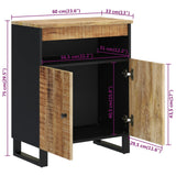 Sideboard with 2 Doors 60x33x75 cm Solid Wood Mango 352913