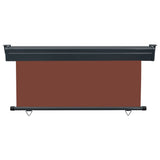 ZNTS Balcony Side Awning 175x250 cm Brown 48441