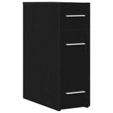 Apothecary Cabinet Black Oak 20 x 45.5 x 60 cm Engineered Wood 862637