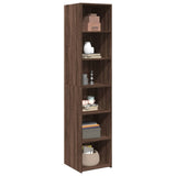 Highboard Brown Oak 40x41x185 cm Engineered Wood 3281672