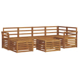 Sectional Sofa Set 7 pcs Natural Solid Acacia Wood 3375129