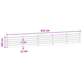 Fence Panel 5 pcs WPC and Aluminium Black 3429451