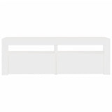 ZNTS TV Cabinet with LED Lights White 120x35x40 cm 804355