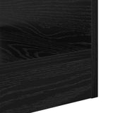 End Table 2 pcs Black Oak 30.5 x 30 x 45 cm Engineered Wood 890899