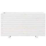 Garden Planter White 90x40x49.5 cm Solid Wood Pine 847374